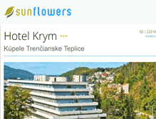 Tablet Screenshot of hotelkrym.com